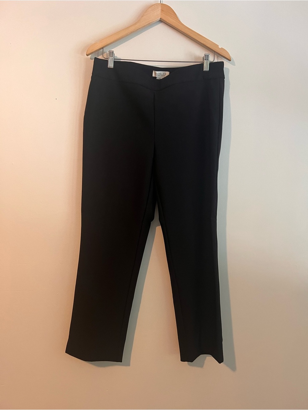 Rachel Zoe Black Ankle-Length Pull-On Trousers